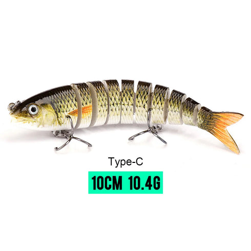 10/14cm Sinking Wobblers Fishing Lures Jointed Crankbait Swimbait 8 Segment Hard Artificial Bait For Fishing Tackle Lure